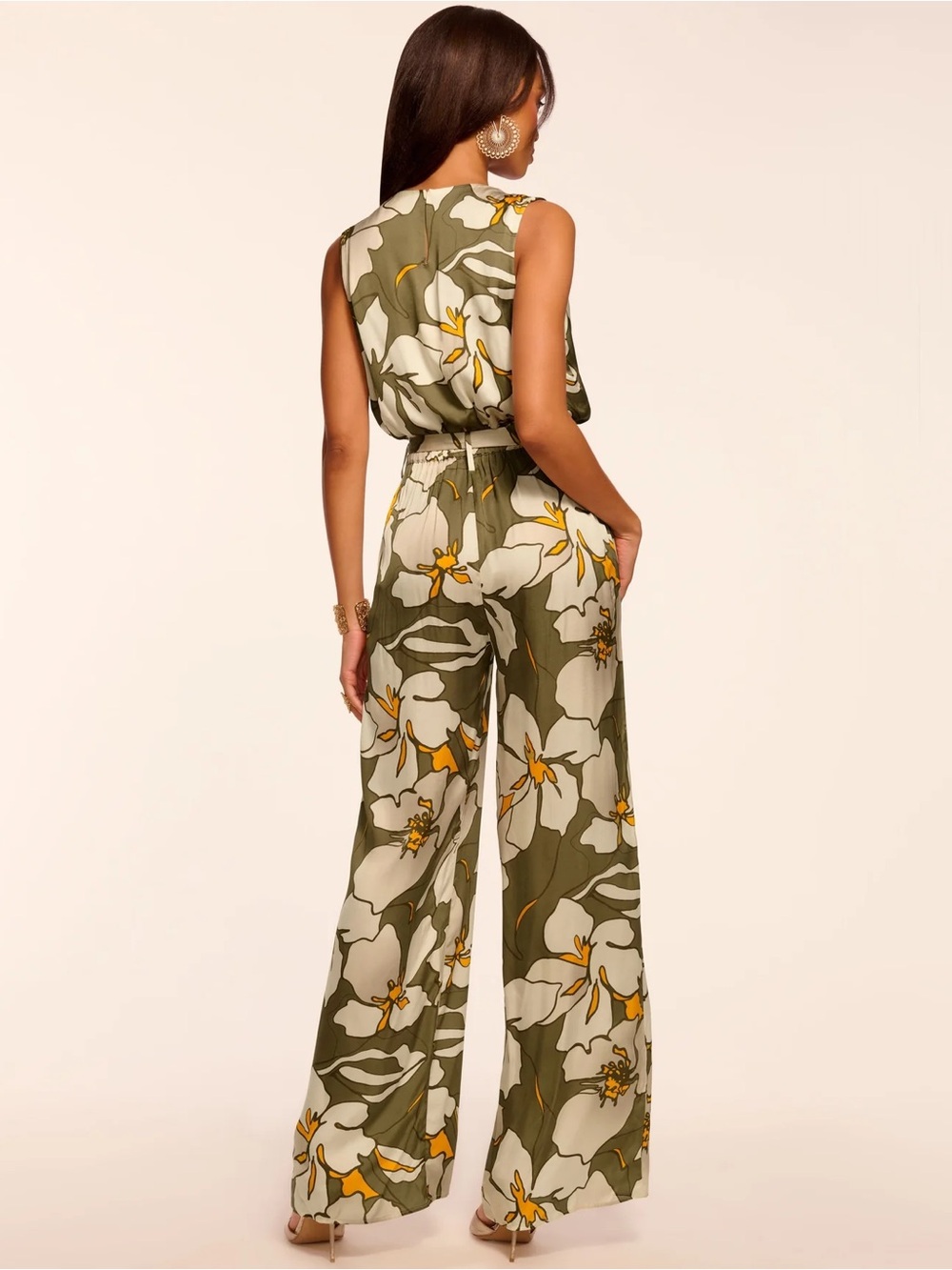 NWT Ramy Brook Hollie V-Neck Wide Leg Jumpsuit Size S - Picture 2 of 6